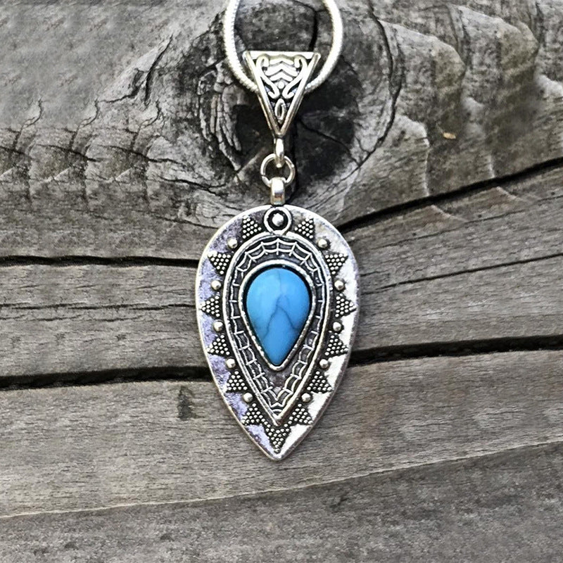 Turquoise Boho Vintage Necklace - product image 1