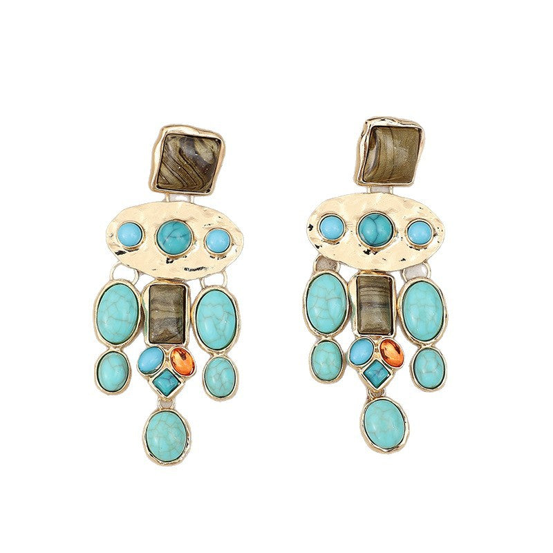 Turquoise Cross Earrings - product image 5