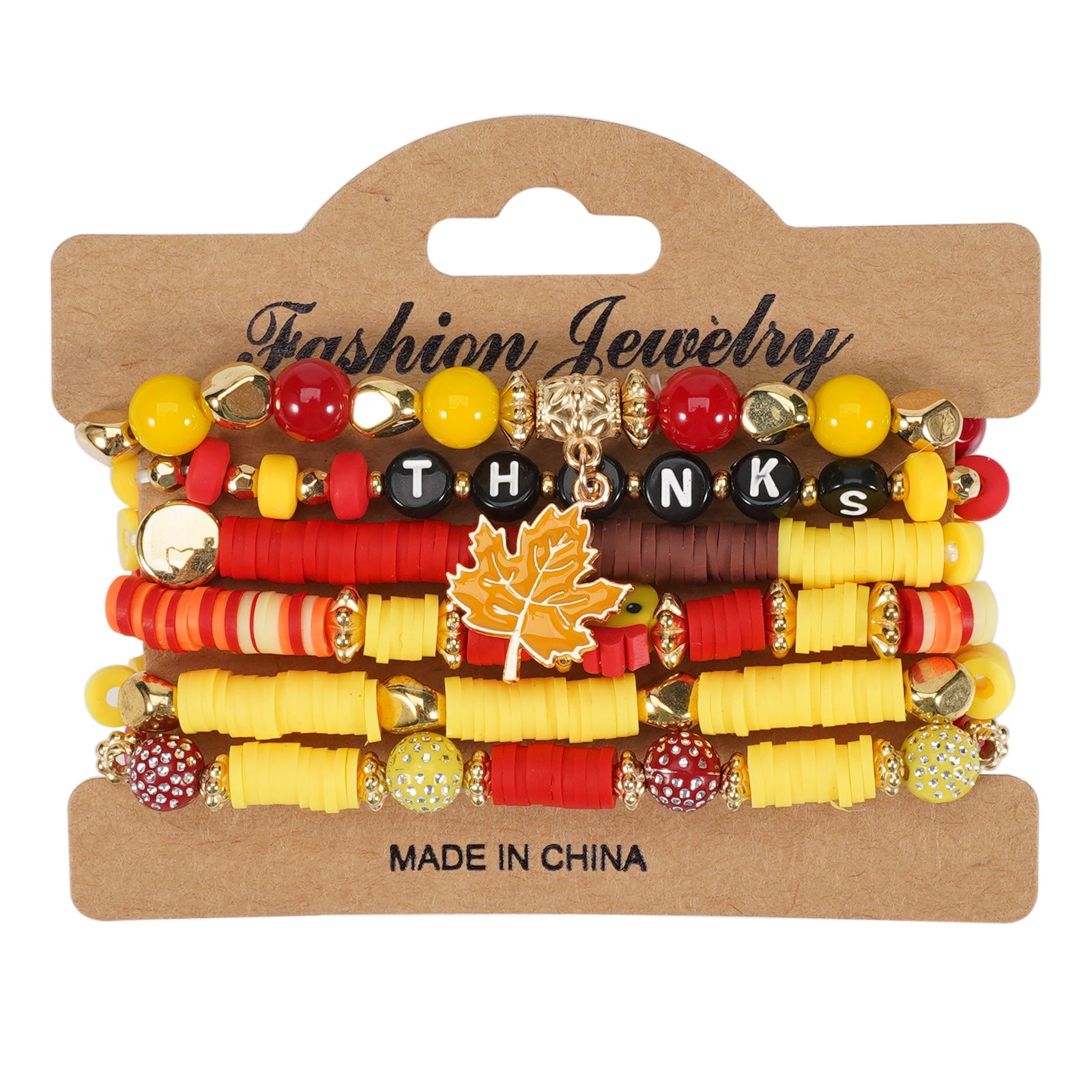 Thanksgiving Bracelet Autumn Maple Leaf Turkey Pumpkin Cartoon Cute Party - product image 5