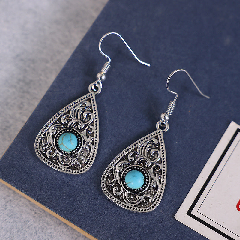 Turquoise Cross Earrings - product image 3