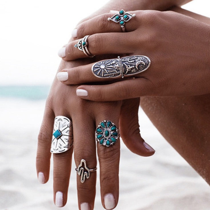 Boho Vintage Geometric Ring - product image 2