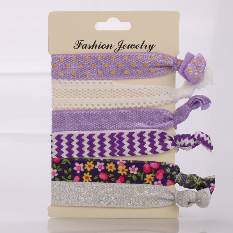 Korean Hair Ties Colorful Elastic Hairband Dual-purpose Wristband of Popular - product image 11