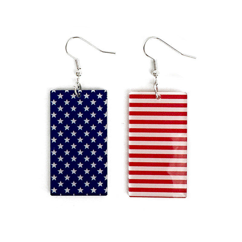 Flag Acrylic Earrings - product image 11