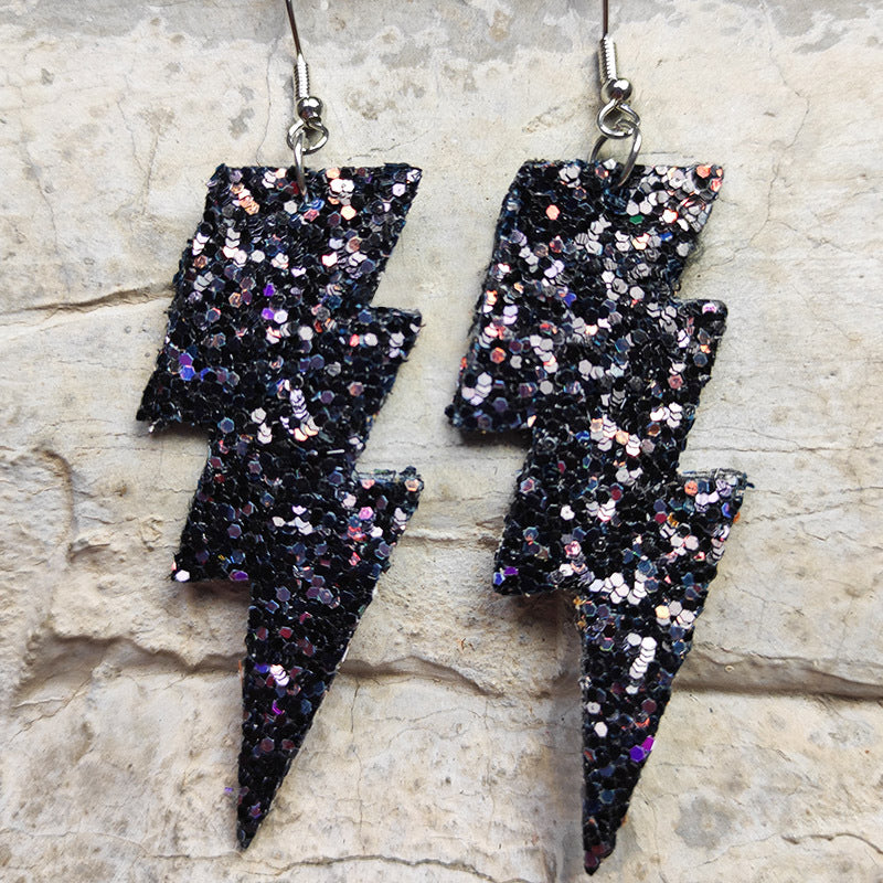 Statement Cross Leather Earrings - product image 9