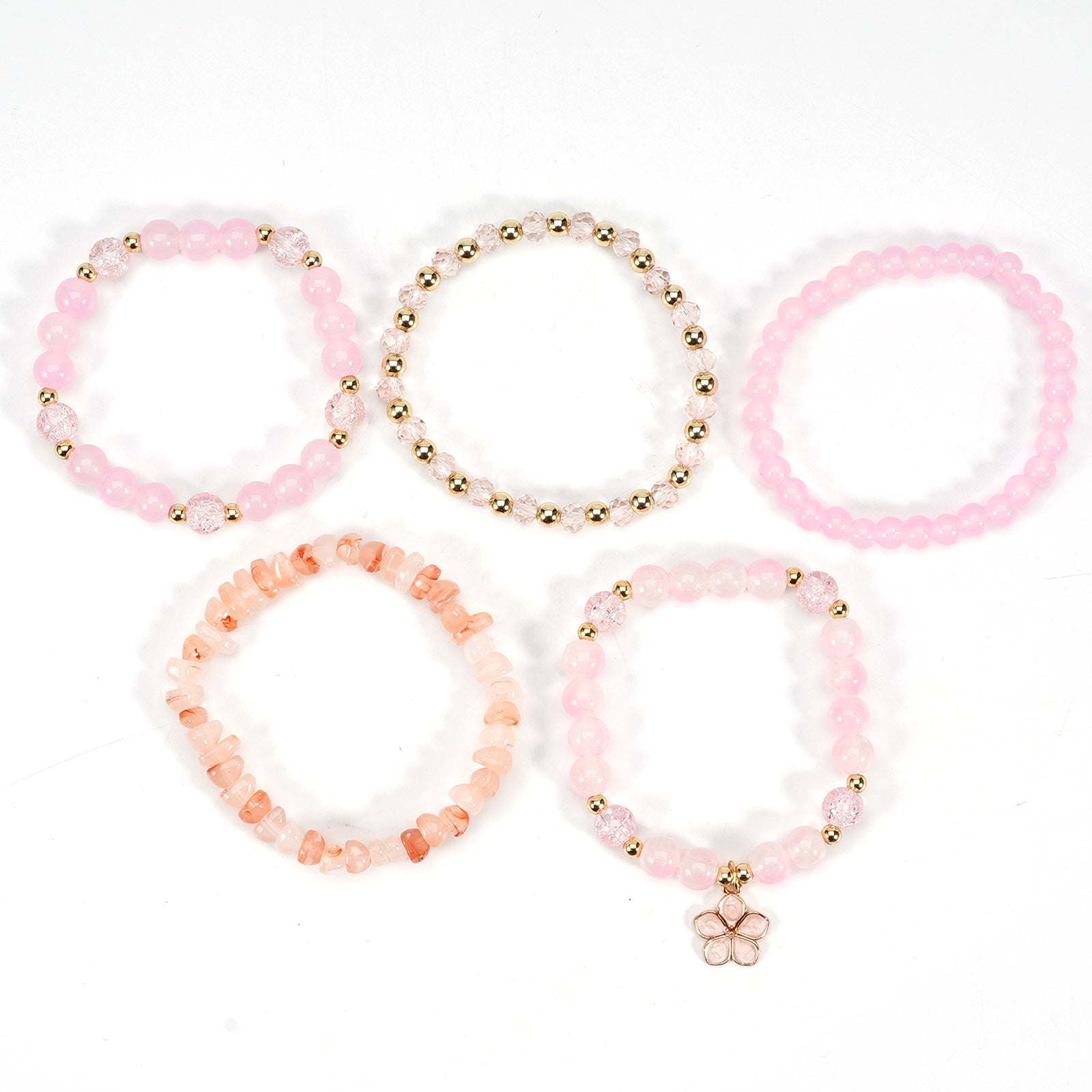 Boho Floral Cross Beaded Crystal Necklace - product image 23