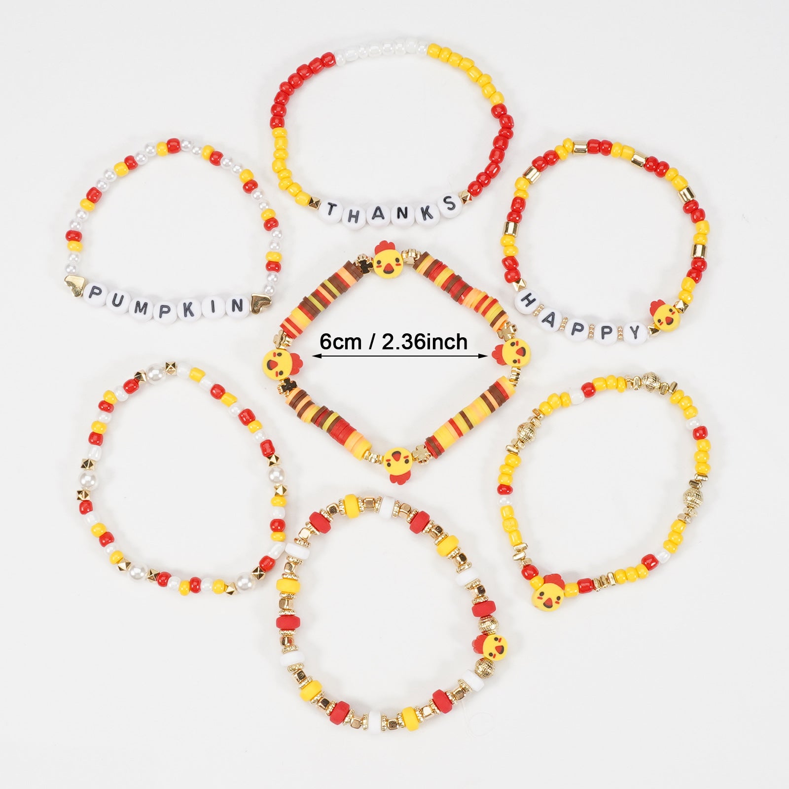 Thanksgiving Bracelet Autumn Maple Leaf Turkey Pumpkin Cartoon Cute Bracelet - product image 14