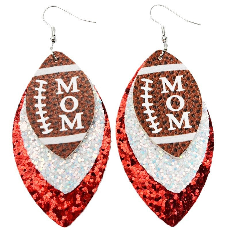 Cross Leather Earrings