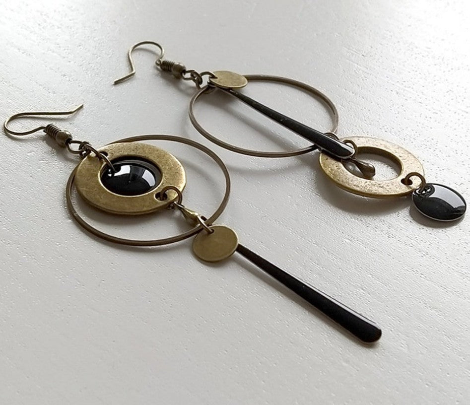 Vintage Statement Geometric Cross Earrings for Women - product image 15
