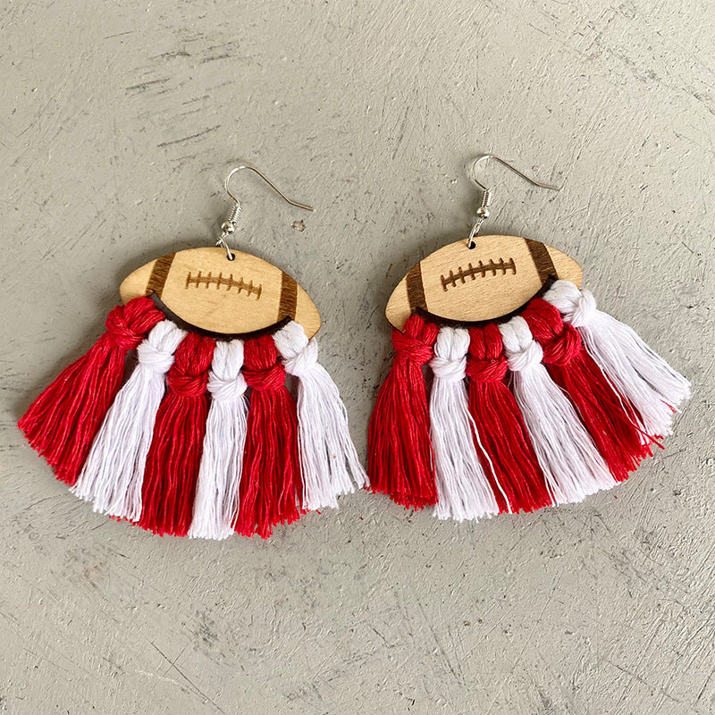 Cross Wood Earrings - product image 8
