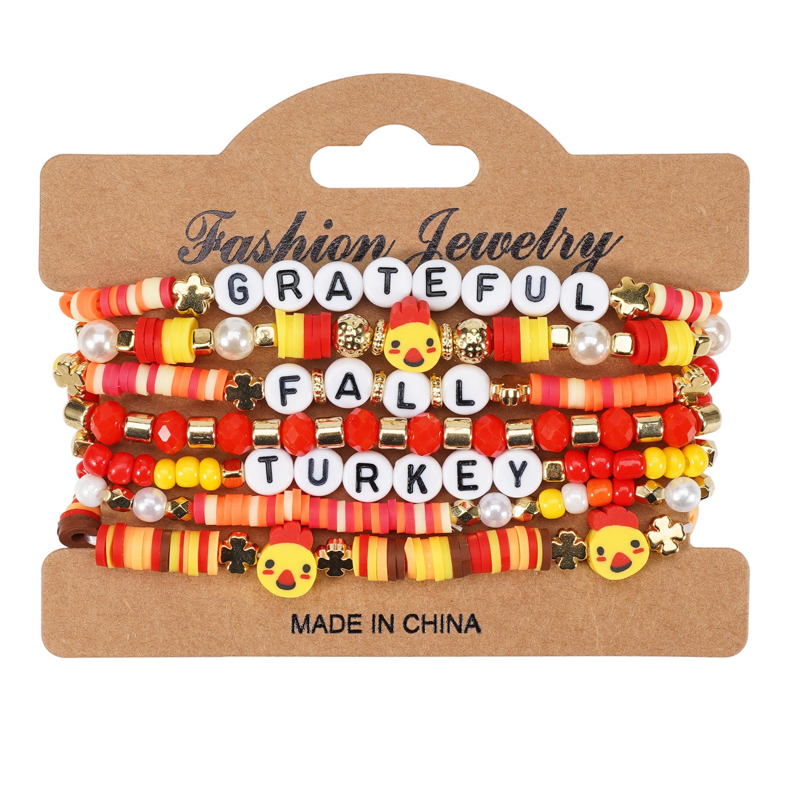 Thanksgiving Bracelet Autumn Maple Leaf Turkey Pumpkin Cartoon Cute Bracelet - product image 8