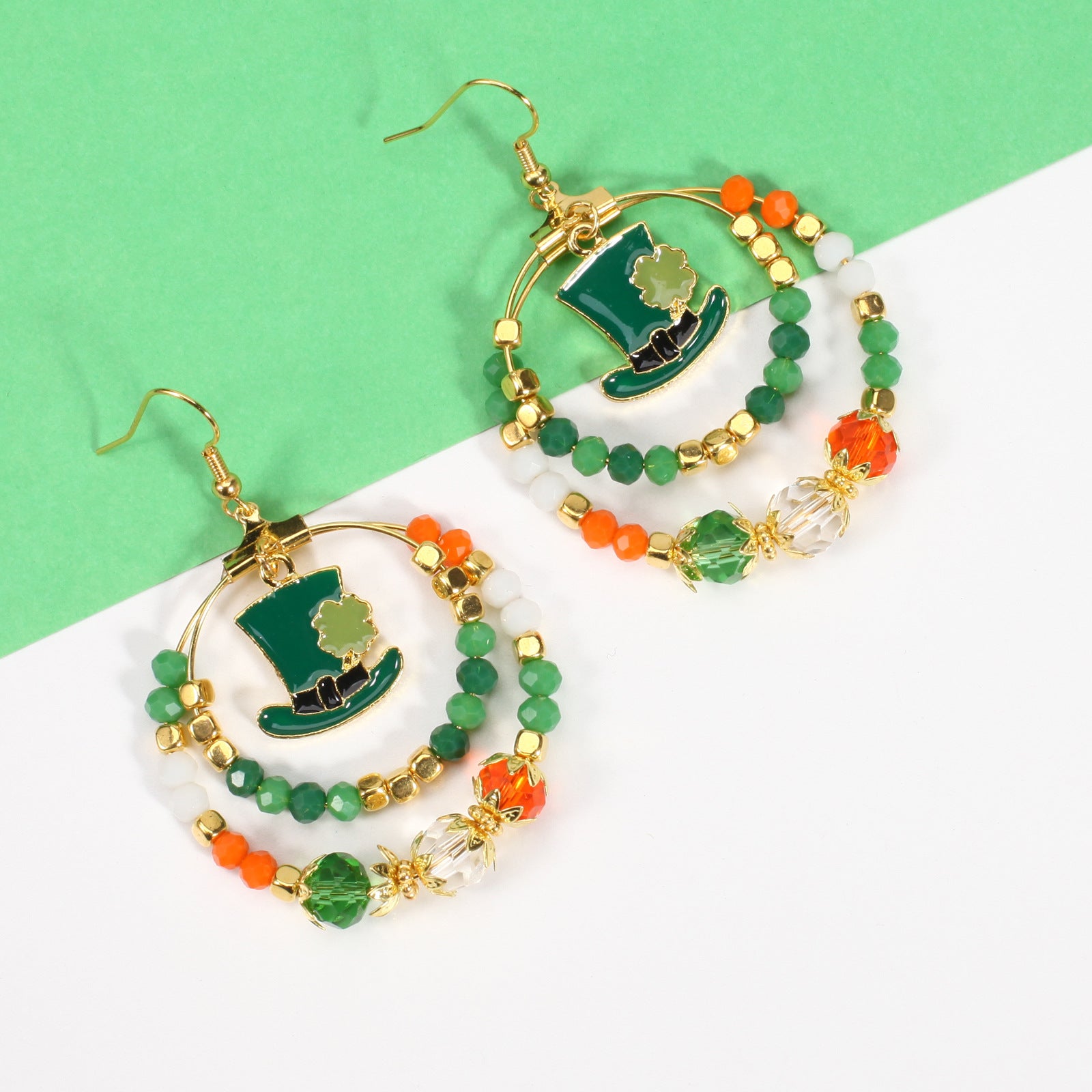 Wine Glass Beaded Crystal Earrings - product image 33