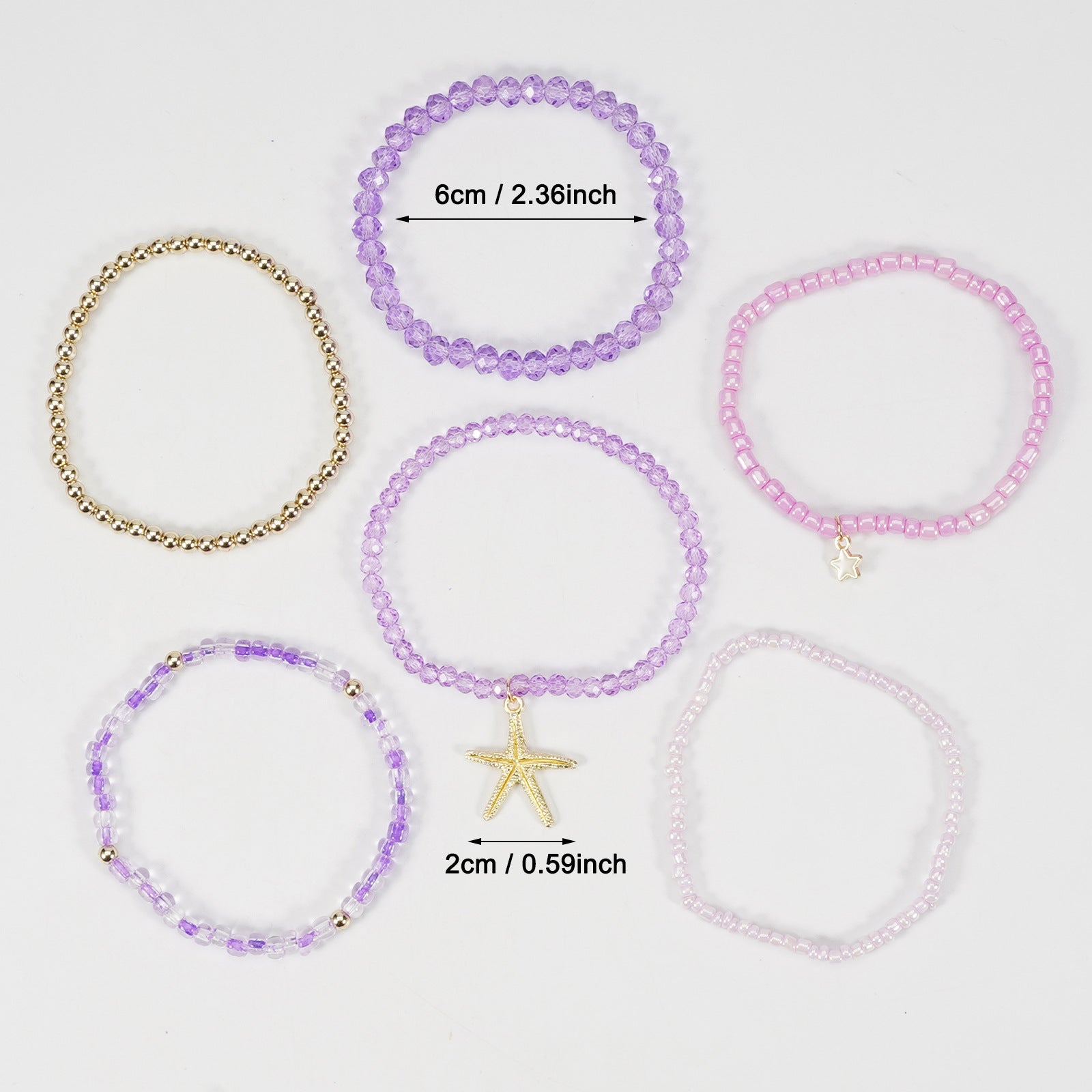 Boho Beaded Crystal Bracelet - product image 4
