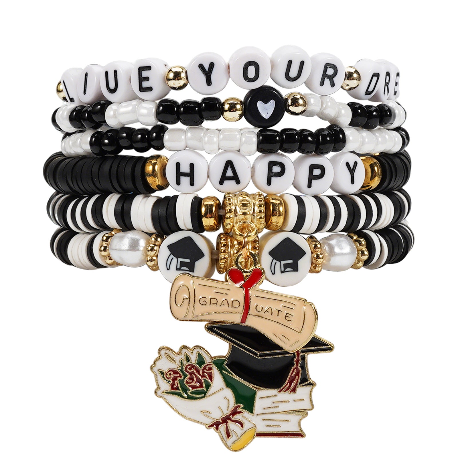 Back-to-school Season Bracelet Book and Graduation Cap A+fraction Ruler - product image 10