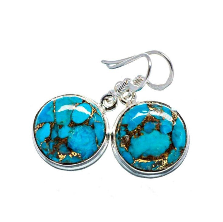 Turquoise Vintage Crystal Earrings - product image 1
