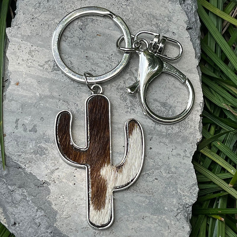Western Vintage Cactus Cross Necklace