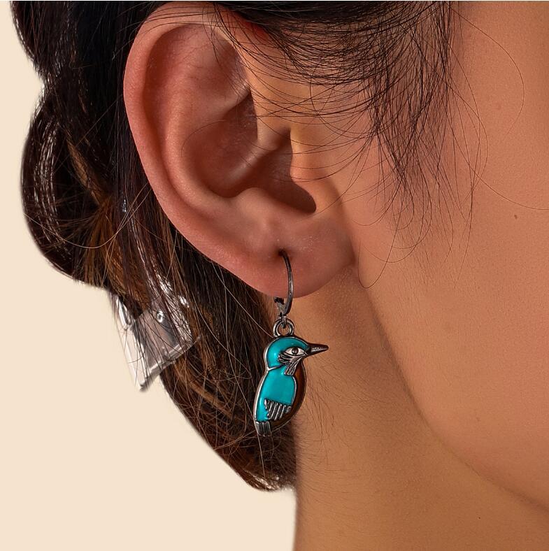 Turquoise Vintage Cross Earrings