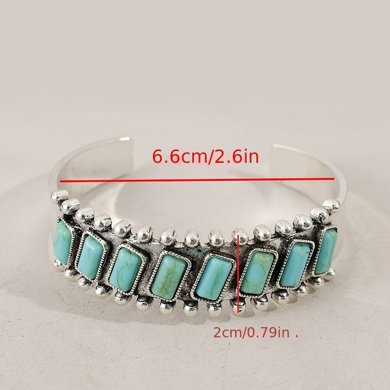 Turquoise Boho Vintage Cross Bracelet for Women - product image 4