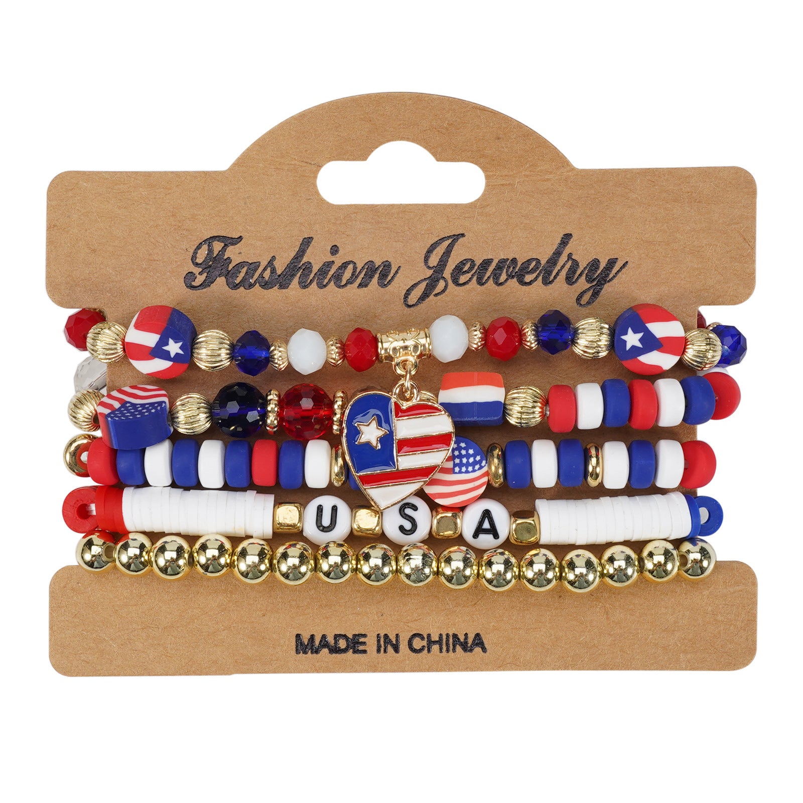 Flag Beaded Crystal Bracelet - product image 10