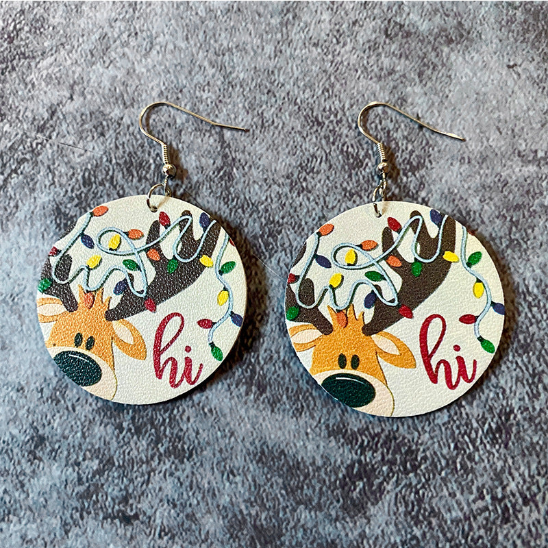 Statement Cross Leather Earrings - product image 9