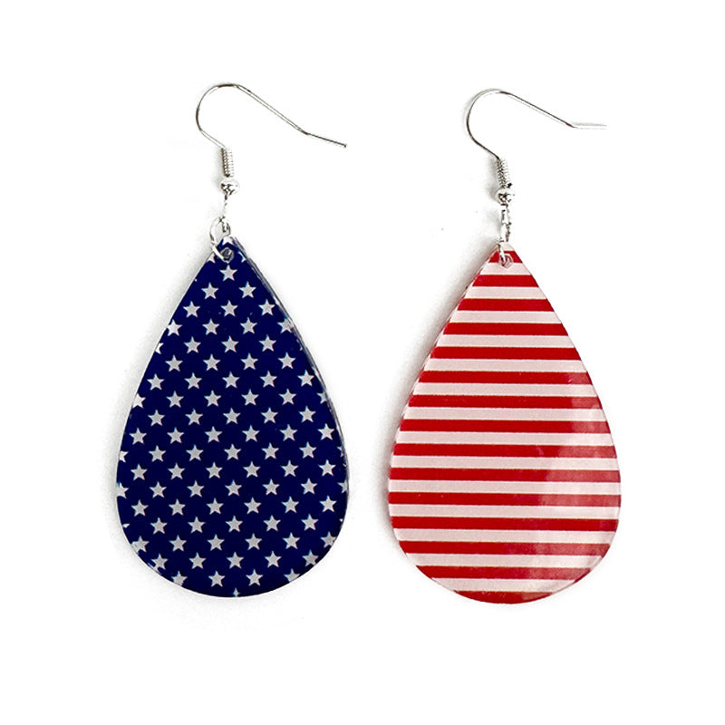 Flag Acrylic Earrings - product image 5