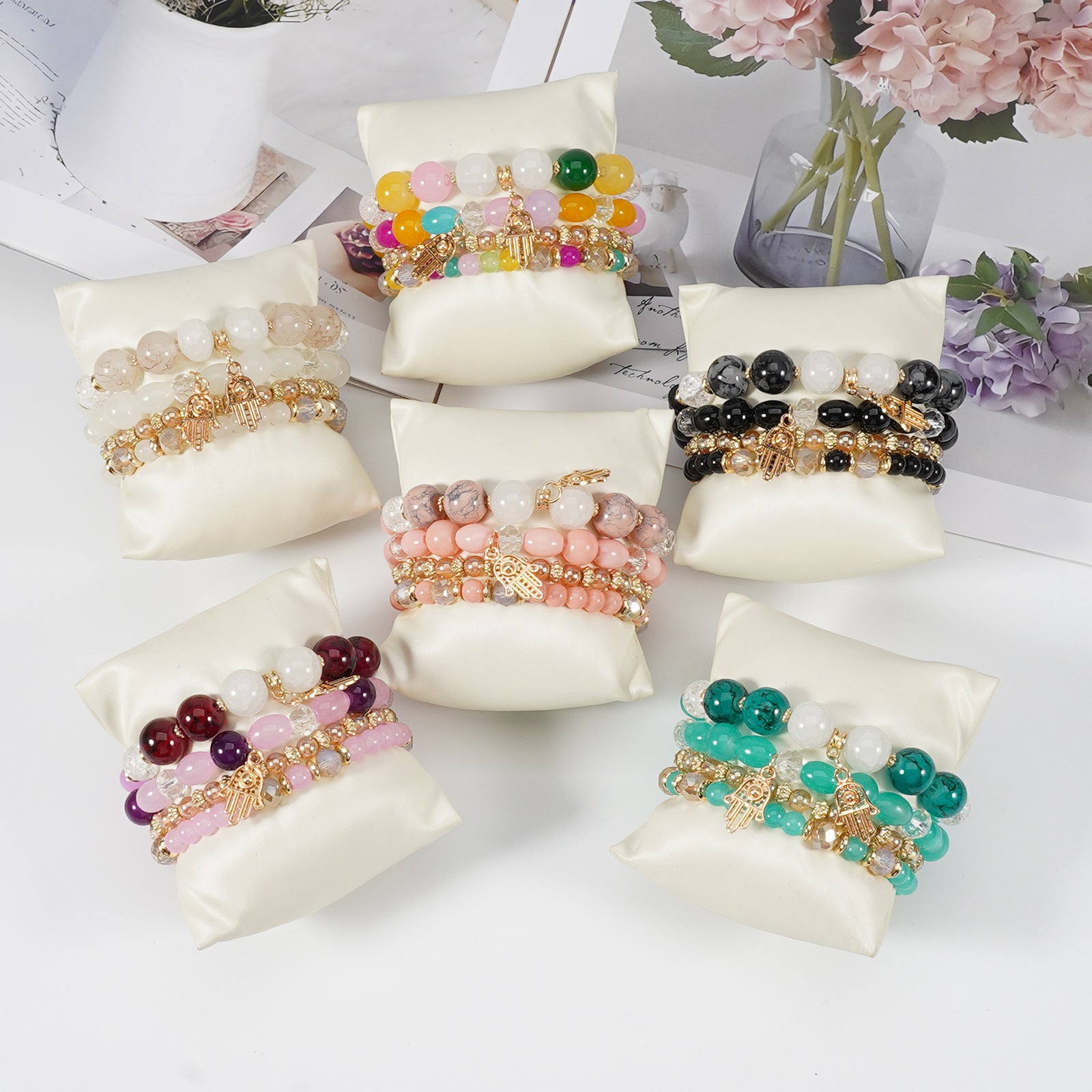 Boho Cross Beaded Necklace - product image 2