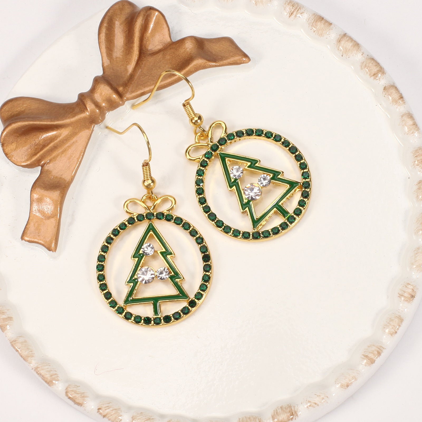 Christmas Earrings: Reindeer Antlers - Christmas Tree - Snowman - Pentagram - - product image 20