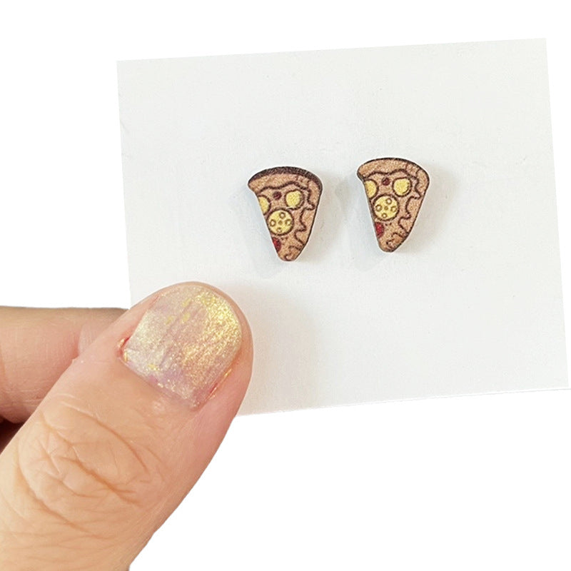 Cross Wood Earrings - product image 4
