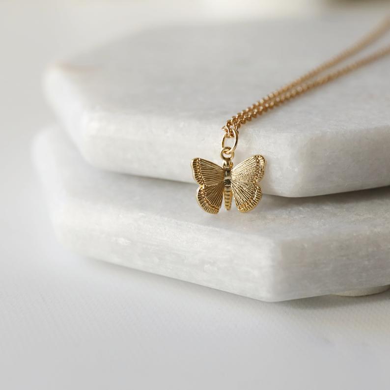 Vintage Cross Butterfly Necklace - product image 1