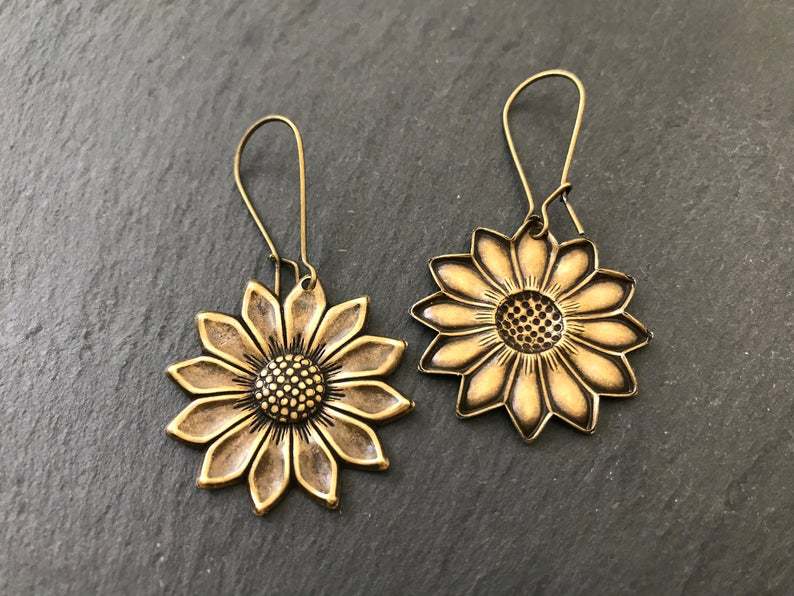Vintage Floral Cross Earrings - product image 17