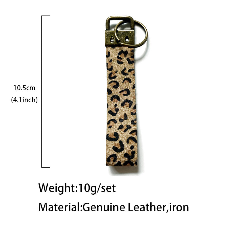 Boho Vintage Horse Cross Leather Keychain - product image 4