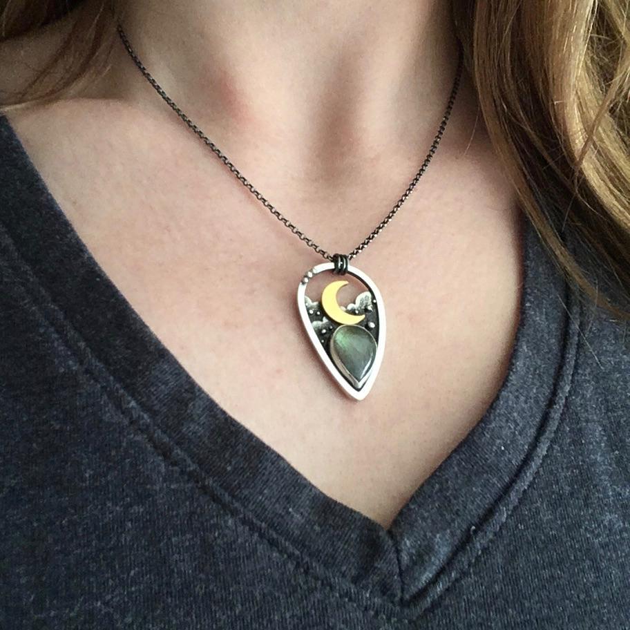 Geometric Moon Necklace for Women - product image 6