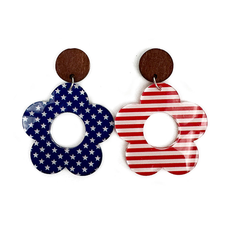 Flag Acrylic Earrings - product image 6
