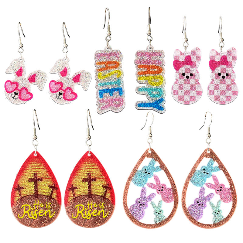 Moon Acrylic Earrings - product image 1