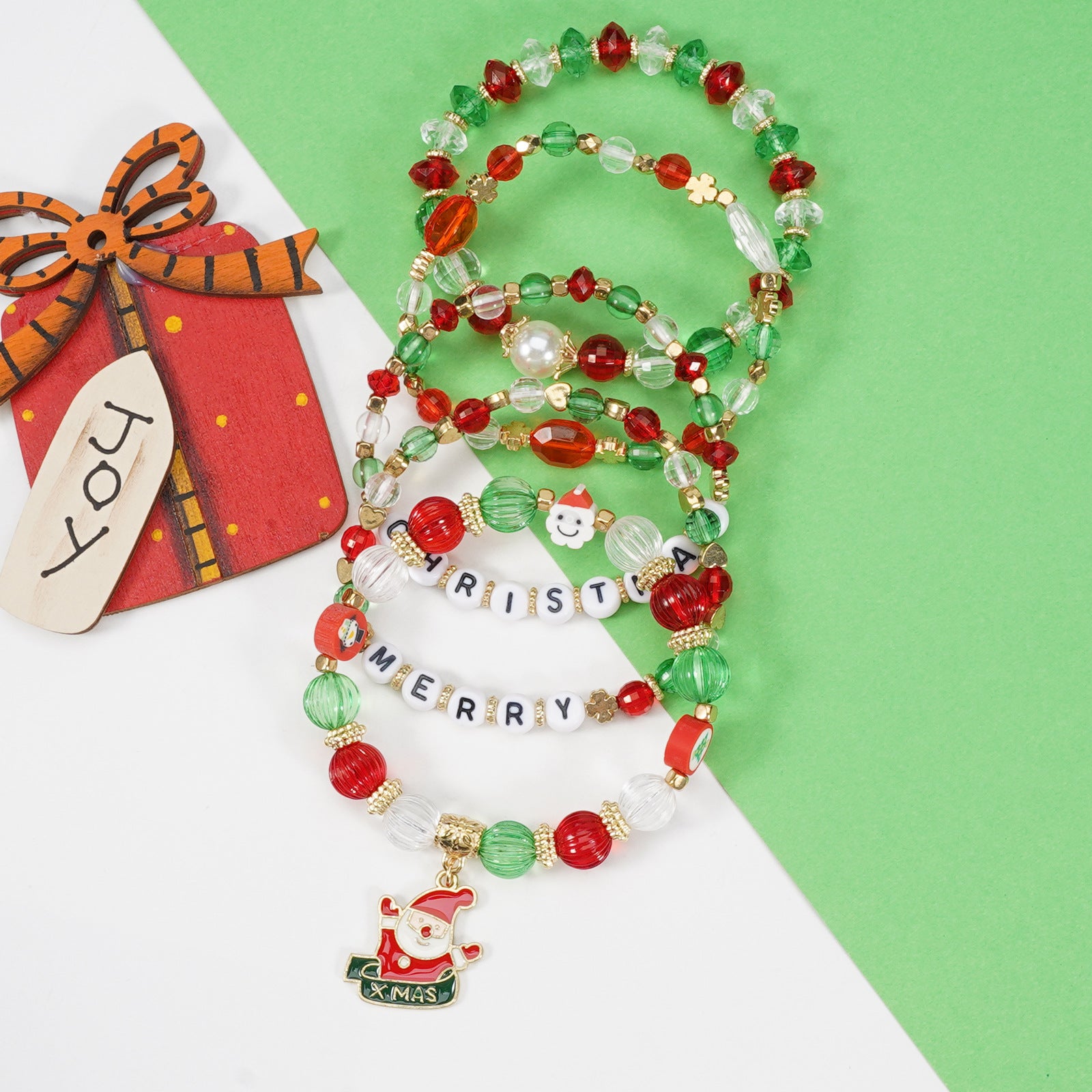 Christmas Bracelet Snowman - Christmas Tree - Santa Claus - Reindeer Antlers - product image 34