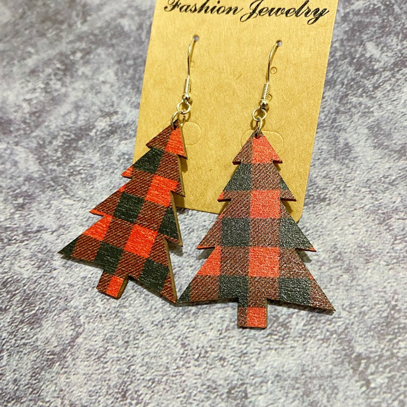 Cross Wood Earrings - product image 8