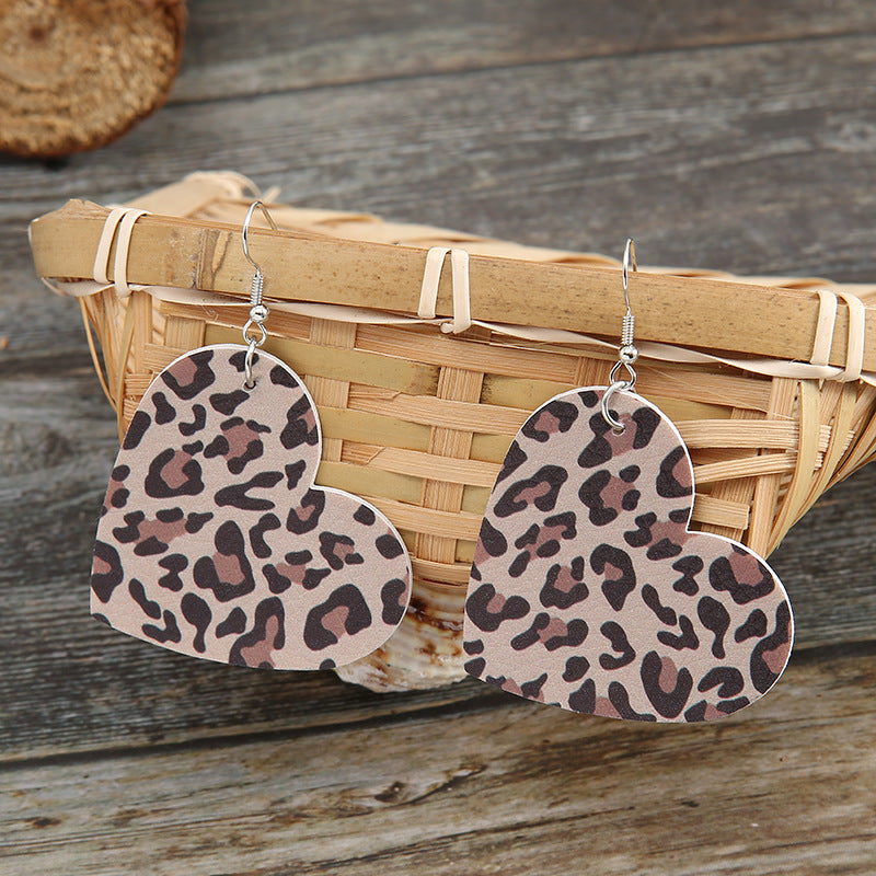 Heart Cross Leather Earrings - product image 10