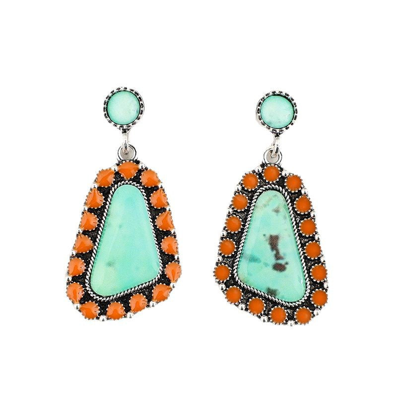 Boho Geometric Resin Earrings - product image 5