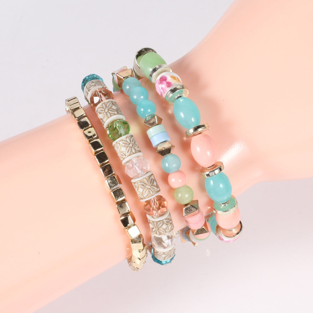 Boho Beaded Crystal Bracelet - product image 3