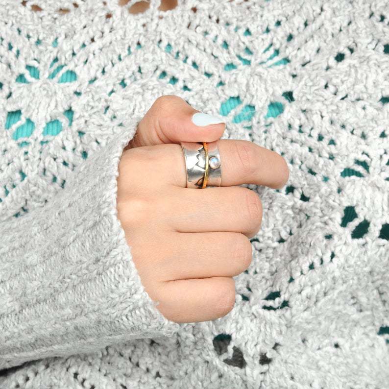 Vintage Moon Cross Ring - product image 13