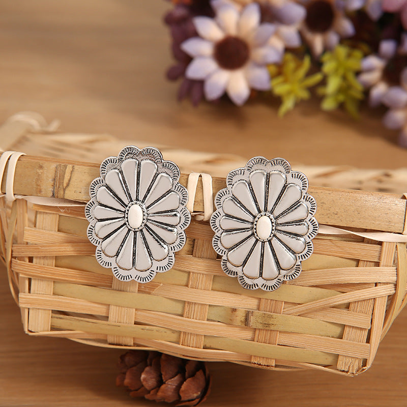 Turquoise Boho Vintage Statement Cross Earrings for Women - product image 11