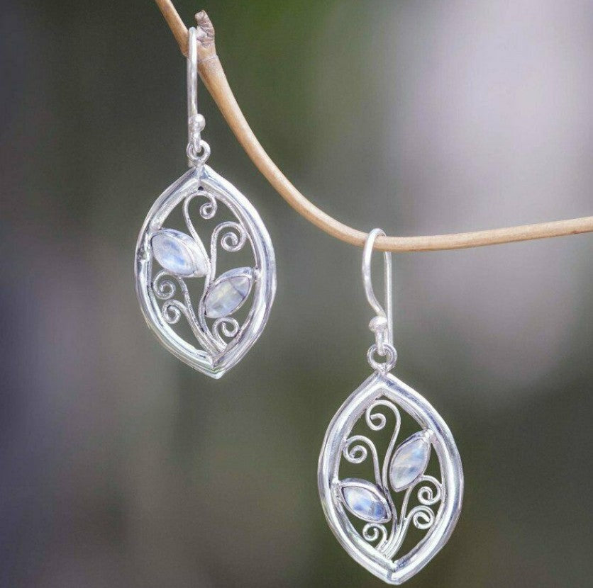 Earrings Inlaid with Sea Blue Topaz for Women Creative Rotating Water Drop - product image 10