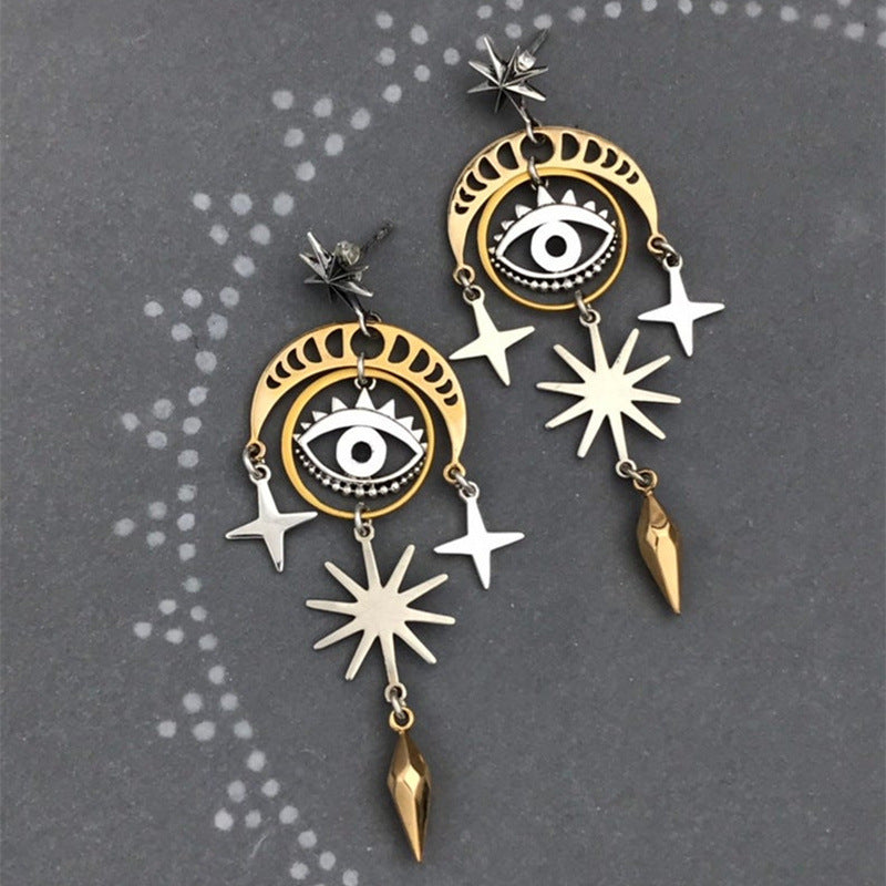 Geometric Cross Earrings for Women