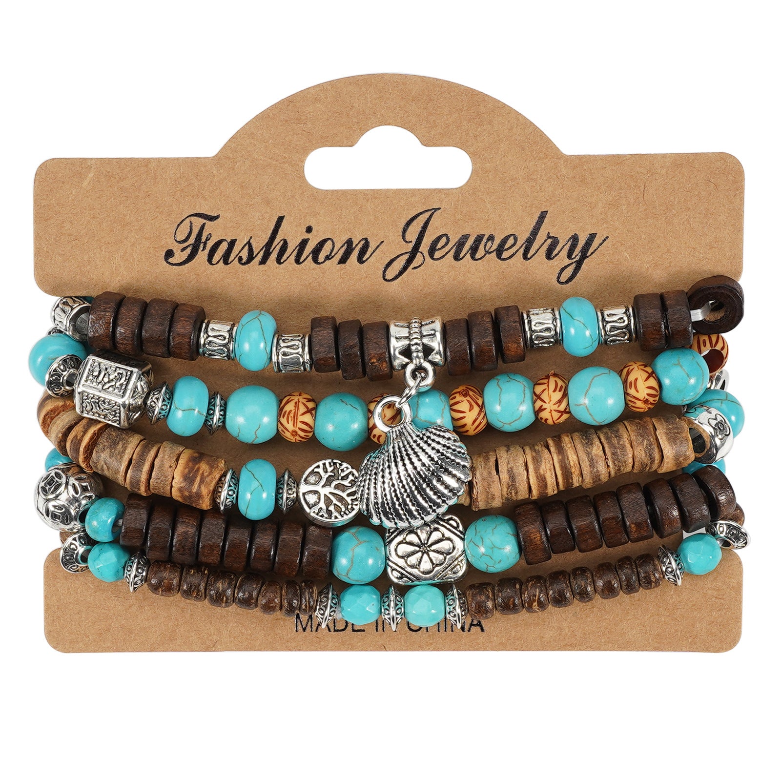 Heart Cross Wood Bracelet - product image 10