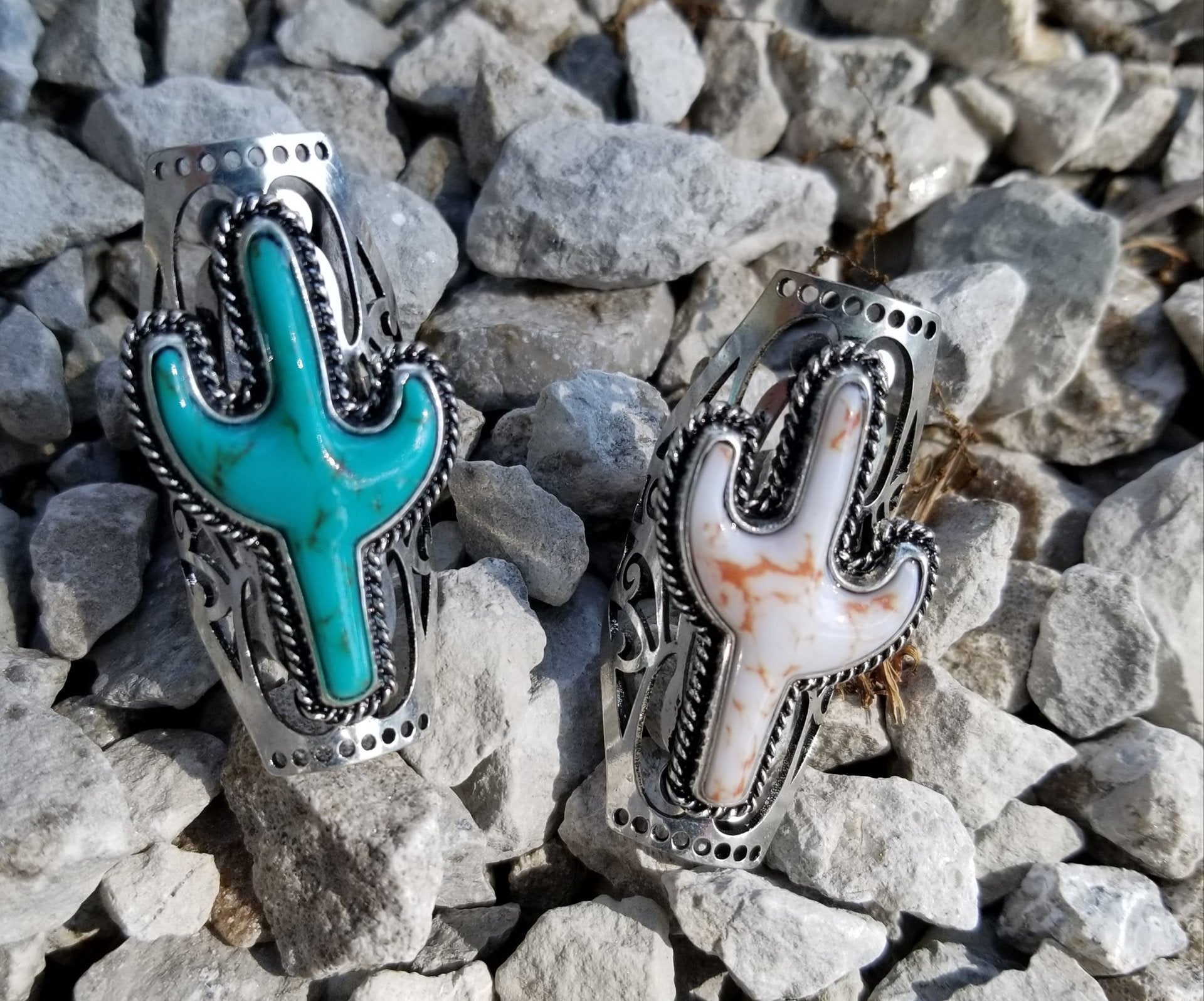 Turquoise Cactus Cross Ring - product image 10