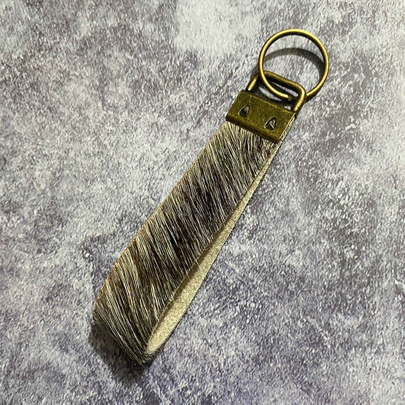 Western Vintage Horse Cross Leather Keychain - product image 2