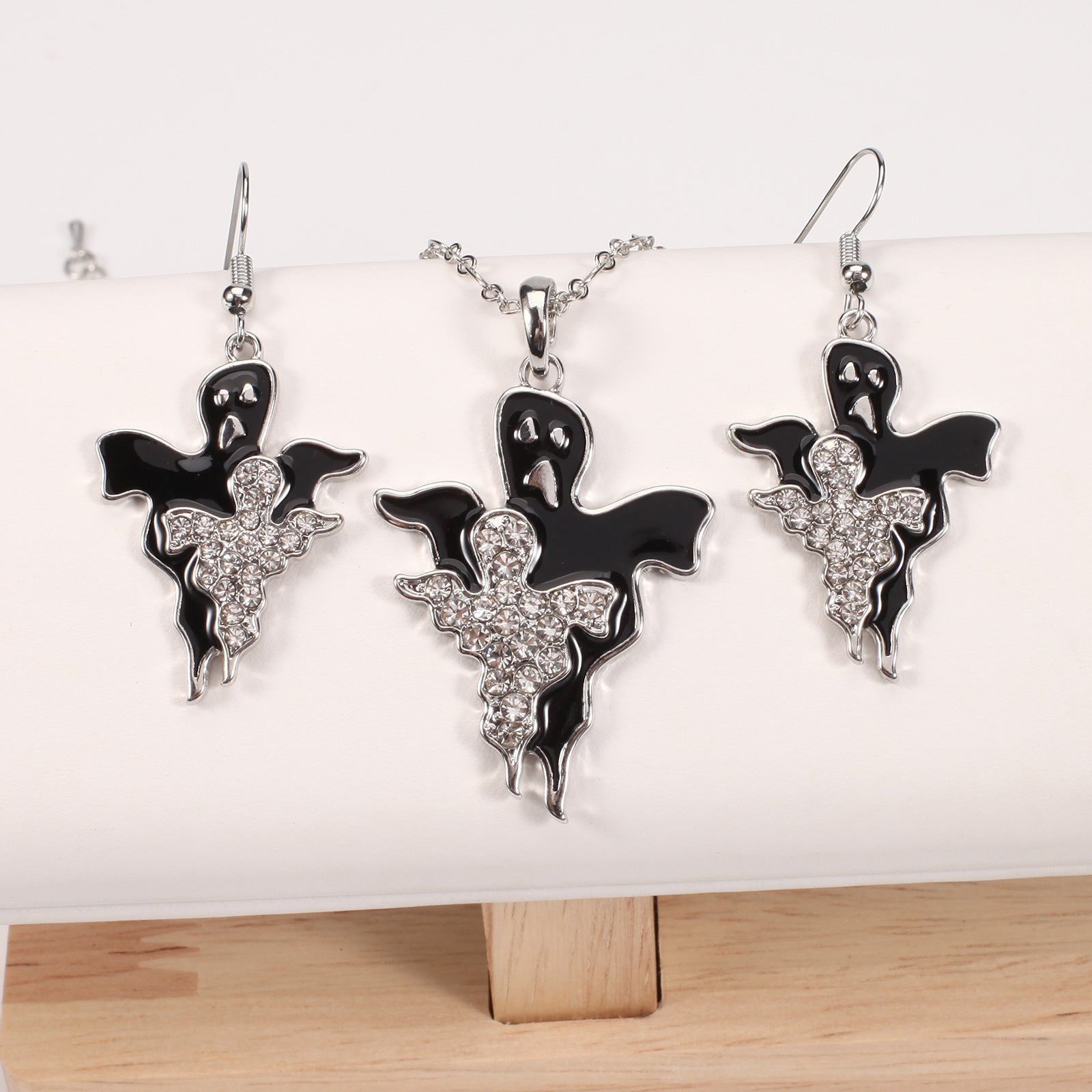 Halloween Necklace and Earring Set with Pumpkin - Screaming Skull - Ghost - - product image 30