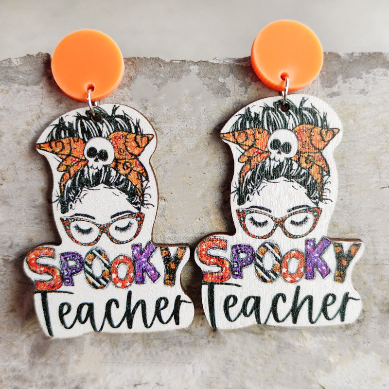 Thanksgiving Halloween Earrings Teacher Gifts Student Earrings Rainbow - product image 10