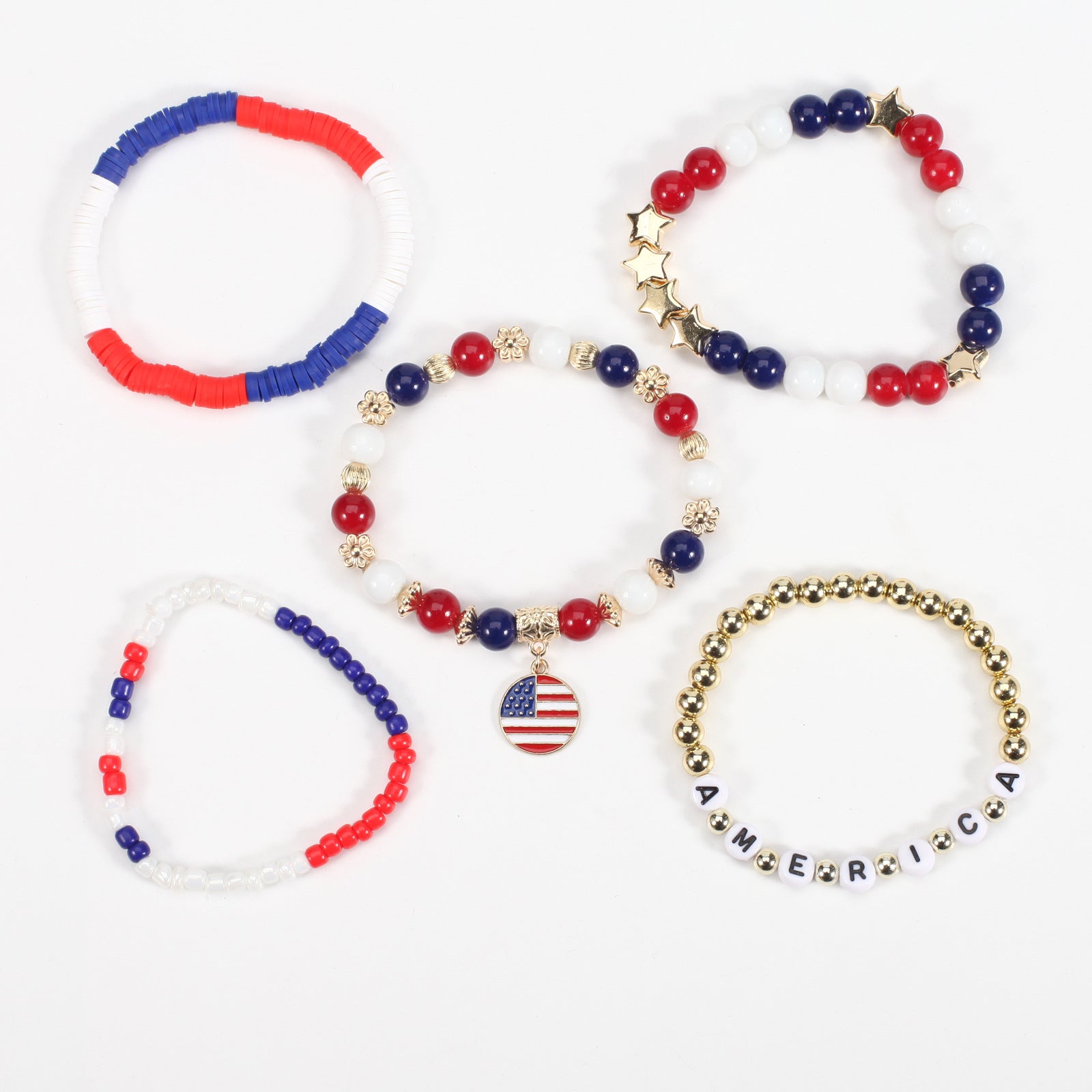 Flag Beaded Crystal Bracelet - product image 15