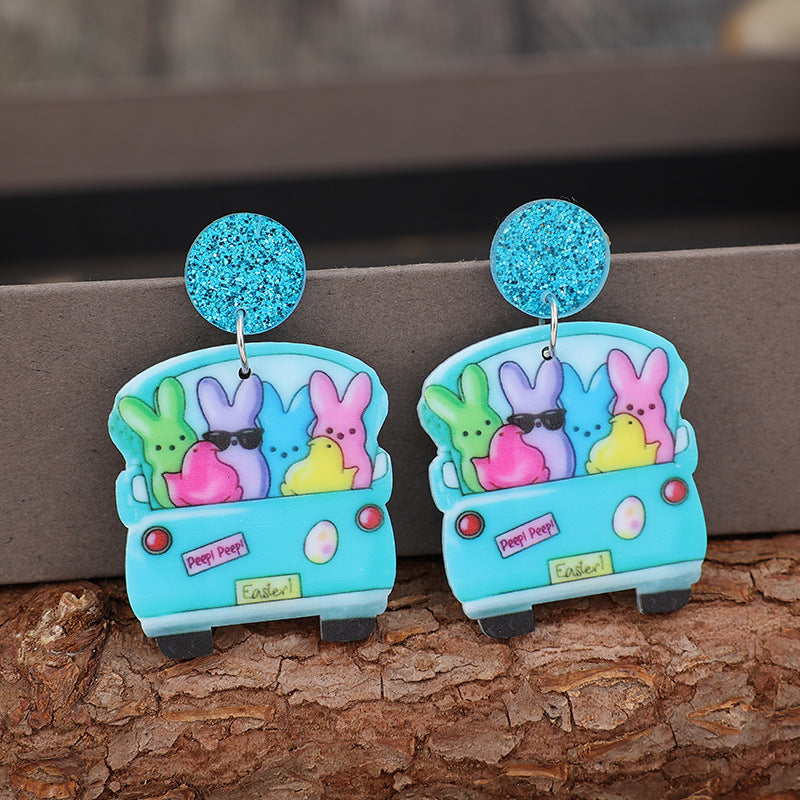 Cross Acrylic Earrings