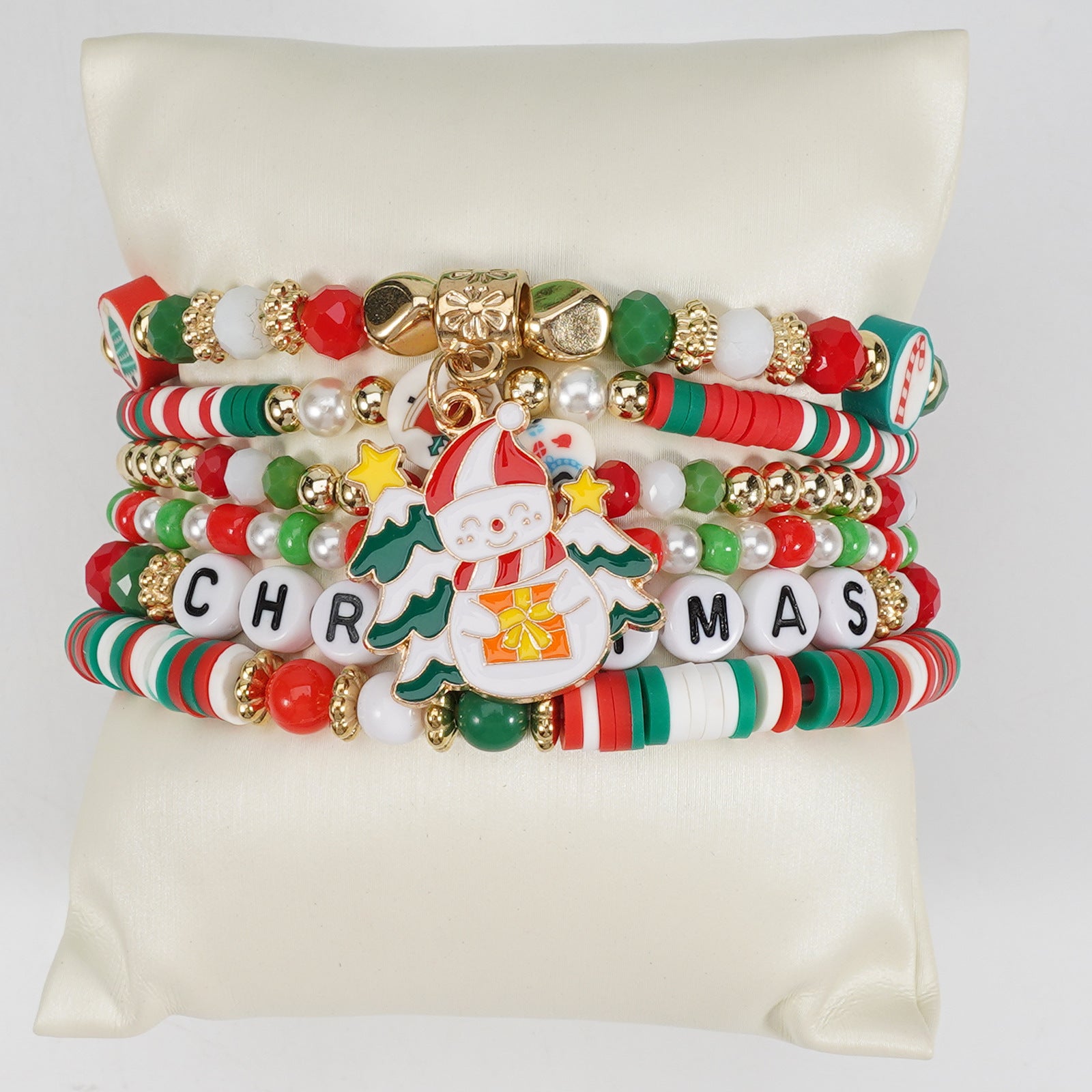 Christmas Bracelet Set Holiday Accessories Snowman Santa Claus Reindeer - product image 33